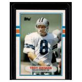 Troy Aikman RC 1989 Topps Traded #70T Rookie Football Card