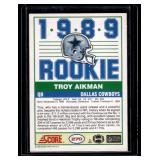 Troy Aikman 1989 Score #270 Rookie Football Card