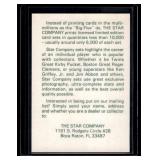 Ken Griffey Jr. Star Ad Card - Limited Edition Baseball Card