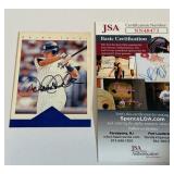 Derek Jeter Auto With JSA COA 1996 Score Team Collection #3 Signed Baseball Card