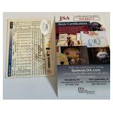 Derek Jeter Auto With JSA COA 1996 Score Team Collection #3 Signed Baseball Card