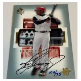 Ken Griffey Jr. On-Card Auto /75 UD Certified 2003 MLB Ultimate Collection Buy Back Certificate Card SP Authentic 10th Anniversary Numbered 24/75 Baseball Card