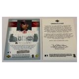 Ken Griffey Jr. On-Card Auto /75 UD Certified 2003 MLB Ultimate Collection Buy Back Certificate Card SP Authentic 10th Anniversary Numbered 24/75 Baseball Card
