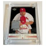 Mark McGwire Game-Used Swatch Jersey Fusion Baseball Card