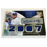 Joakm Soria RPA /199 2007 Exquisite RC Patch Auto #189Rookie Signature Materials Baseball Card