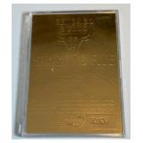 Chicago Bulls Starting Five 23kt Gold Michael Jordan Limited Edition Basketball Card