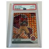 Trey Lance PSA 10 Gem Mint 2021 Mosaic Reactive Orange #303 Rookie Football Card