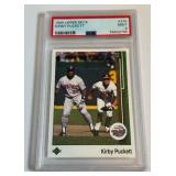 Kirby Puckett PSA 9 Mint 1989 Upper Deck #376 Minnesota Twins Baseball Card