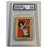 1952 Wheaties Golf Star Alice Bauer Graded 2.5 Card