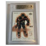Travis Roche Graded 9 Mint 2001-02 Upper Deck Challenge For the Cup Up and Comers #113 Minnesota Wild Hockey Card