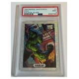 Hulk PSA 9 Mint 1994 Marvel Masterpieces Holofoil Silver #4 Trading Card