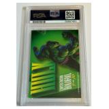 Hulk PSA 9 Mint 1994 Marvel Masterpieces Holofoil Silver #4 Trading Card