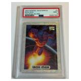 Iron Man PSA 9 Mint 1994 Marvel masterpieces Holofoil Silver #5 Trading Card