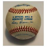 Harmon Killebrew Signed Baseball Rawlings OALB Brown Ball