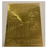 Ken Griffey Jr. Limited Edition 23kt Gold Baseball Card /9,861