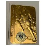 Michael Jordan Limited Edition 23kt Gold Gemstones /2,323 Basketball Card