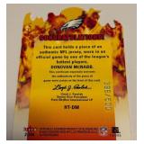 Donovan McNabb Die Dut /500 Relic Card 2003 Fleer Hot Ticket #HT-DM Football Card