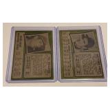 (2) 1971 Topps Vintage Baseball Card Lot - Ted Williams and Gaylord Perry