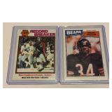 (2) Walter Payton Vintage Football Card Lot