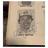 Minnesota Expos 1980 Spring Traning Baseball Program w/ Autos - Gary Carter, Tim Raines (Rookie Year), and More