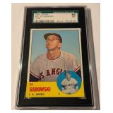 1963 Topps Ed Sadowski #527 High Numbers SGC 86 NM+ Graded Vintage Baseball Card