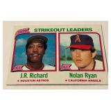 Nolan Ryan 1980 Topps Strikeout Leaders #206 Vintage Baseball Card
