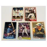 Dave Winfield 5-Card Vintage Baseball Lot
