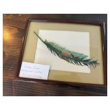 HAND PAINTED FEATHER