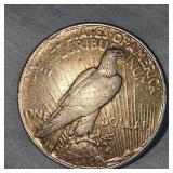 1923 S Peace Dollar $1 VG w/Toning