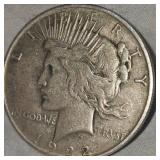 1922 D Peace Dollar $1