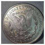 1921 S Morgan Dollar $1 AU Plus, Very Nice