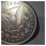 1921 S Morgan Dollar $1 AU Plus, Very Nice