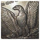 1921 S Morgan Dollar $1 AU Plus, Very Nice