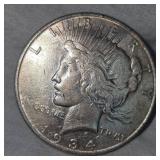 1934 D Peace Dollar $1 in VG Plusw/Toning