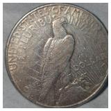 1934 D Peace Dollar $1 in VG Plusw/Toning