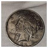 1922D Peace Dollar $1