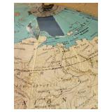 Electric Rand McNally Terrestrial Globe on Pawfoot Stand