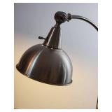 Brushed Nickel Telescoping Goose Neck Table Lamp