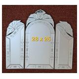 Venetian Inspired Vanity Triptech Mirror