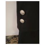 Laundry Black Wool Double Breasted Coat ~ size 6, NWT