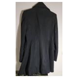 Laundry Black Wool Double Breasted Coat ~ size 6, NWT