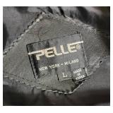 Vintage Pelle USA American Flag Leather Jacket ~ size L