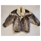 Unplucked Beaver and Coyote Real Fur Jacket