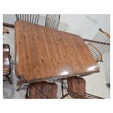 Ethan Allen Colonial Spindle Dining Table Set