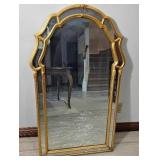 Ethan Allen Italian Gilt Arch-Top Wall Mirror (26" X 44")