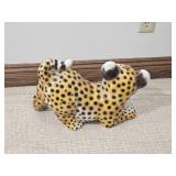 Spotted Leopard Ceramic Figurine Decor