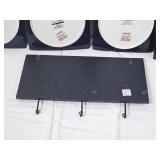 Coffee & Espresso Theme Decorative Plates with Coordinating Wall Hook Rack