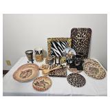 Large Safari-Themed Servingware & Table Décor Collection