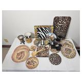 Large Safari-Themed Servingware & Table Décor Collection