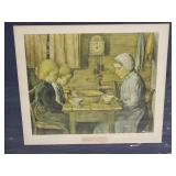 Ole Laurentius Frøvig “Table Prayer” Framed Print